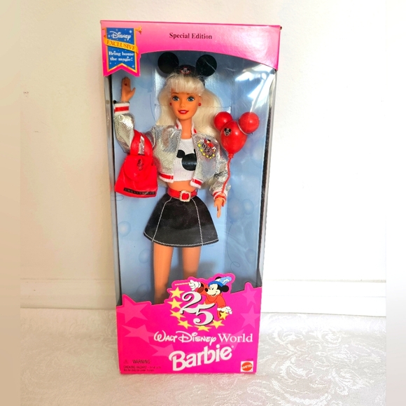 Walt Disney World Special Edition 25th Anniversary Barbie Doll- New in B… - Picture 2 of 8